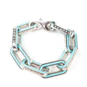LOUIS VUITTON Blue Monogram Charm Bracelet